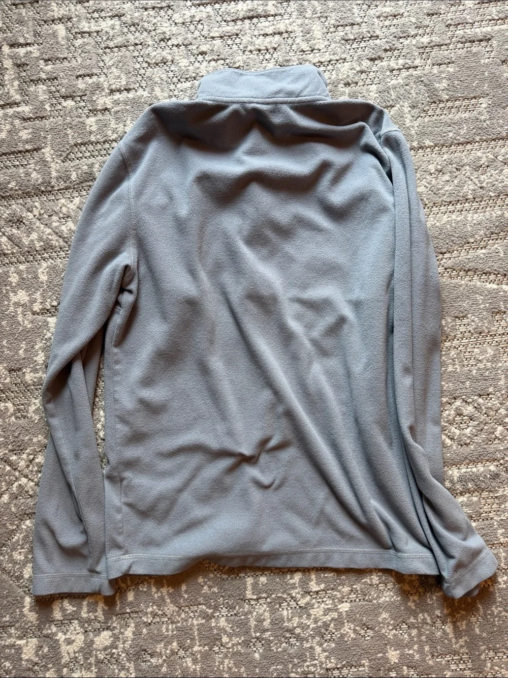 The North Face Men's Light Grey Half-Zip Fleece Pullover